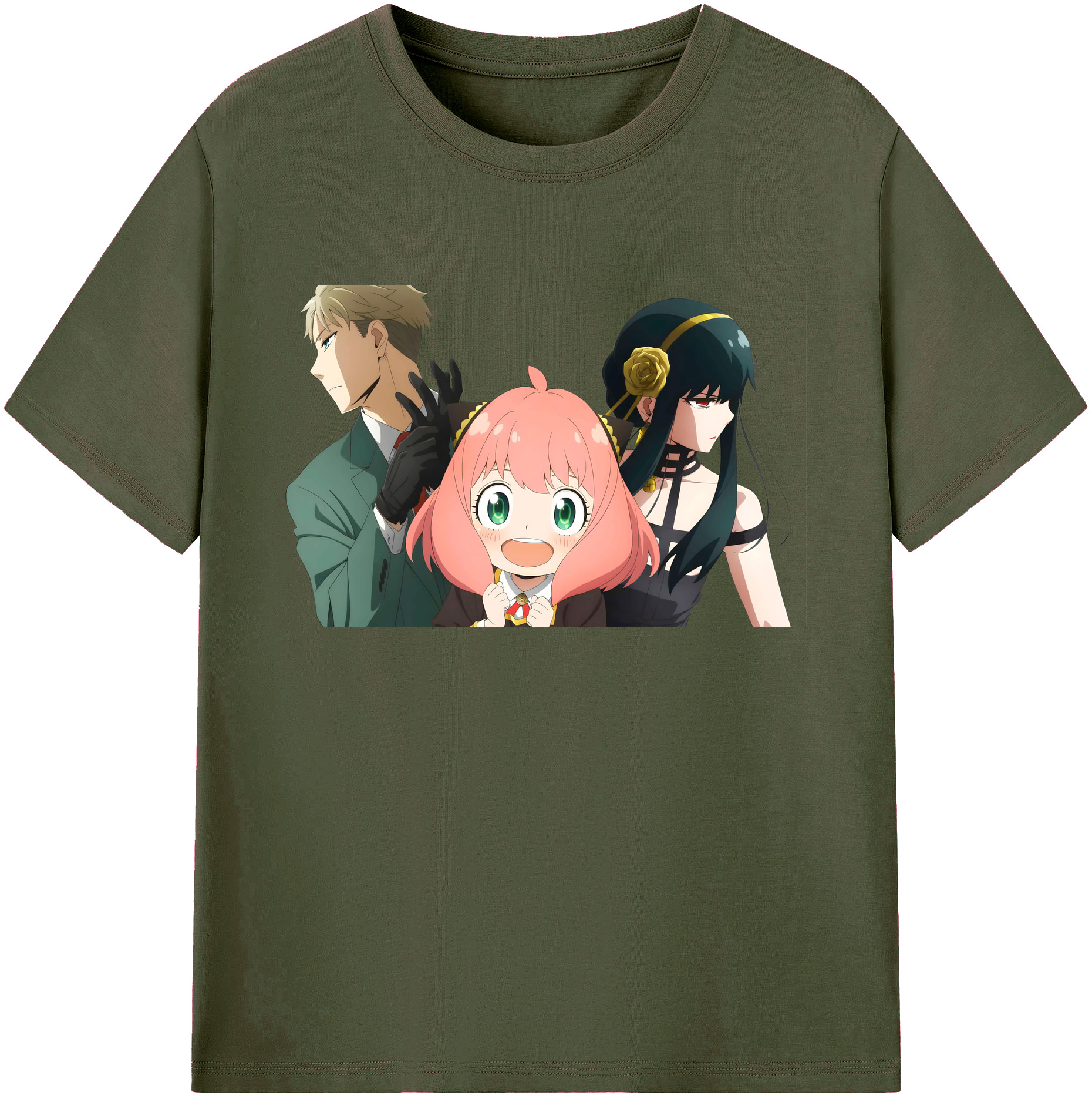 （画像用） SPY×FAMILY间谍家家酒 綿100％ メンズ半袖Tシャツ｜肌触りやわらか＆通気性